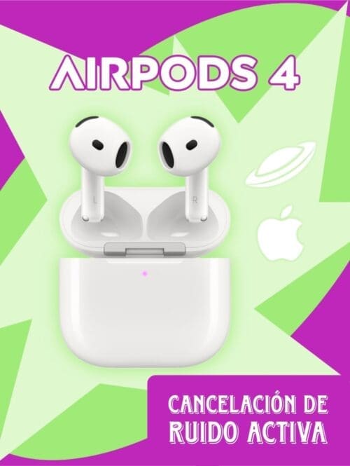 Apple • Airpods 4 • Cancelación de Ruido Activa