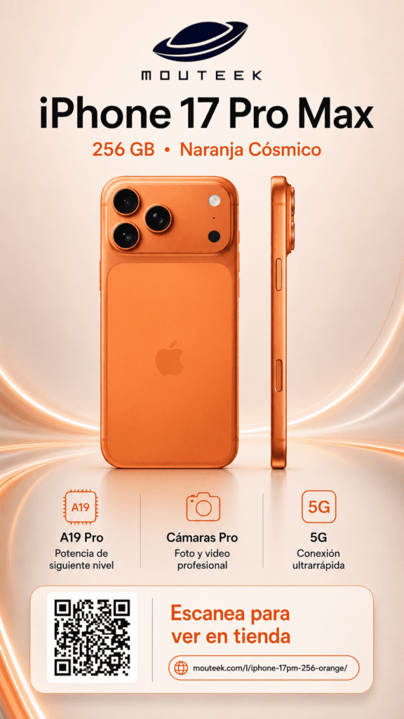 iPhone 17 Pro Max 256 GB Naranja Cósmico