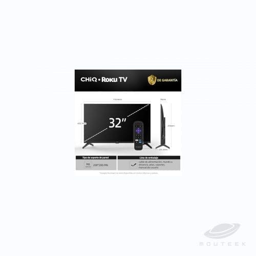 CHiQ 32" Roku TV HD 32L621FR