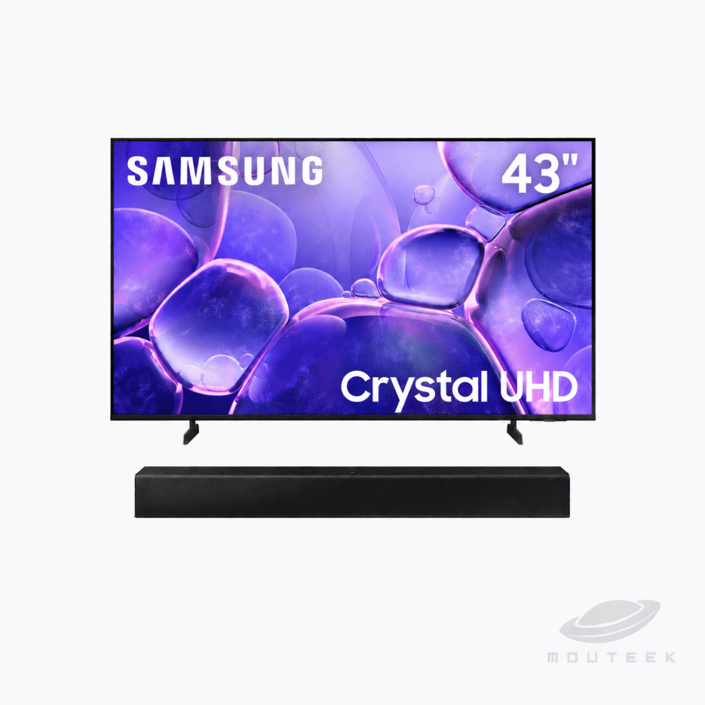 Samsung Crystal 43" + Barra de Sonido HW-T400