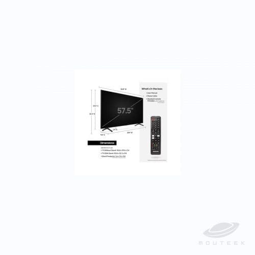Samsung 58" Crystal UHD 4K Smart TV UN58U8000